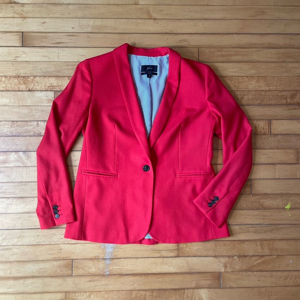 J.Crew Parke Italian Wool Flannel Blazer